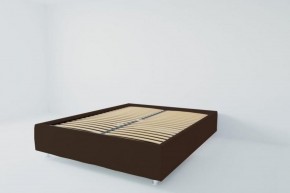 Кровать Подиум с ортопедическим основанием 900 (экокожа коричневая) в Асбесте - asbest.ok-mebel.com | фото 2