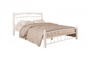 Кровать "Муза 1" КМД10  БЕЛАЯ (1600*2000) (ножки-белые) с коваными изделиями в Асбесте - asbest.ok-mebel.com | фото 2