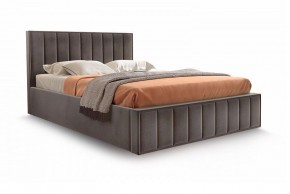 Кровать "Вена" 1400 СТАНДАРТ Вариант 3 Мора коричневый + ортопедическое основание на 5 опорах в Асбесте - asbest.ok-mebel.com | фото