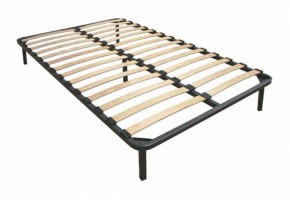 Кровать "Вена" 1400 СТАНДАРТ Вариант 3 Мора коричневый + ортопедическое основание на 5 опорах в Асбесте - asbest.ok-mebel.com | фото 2