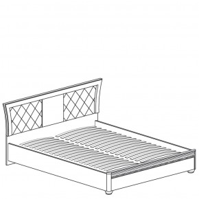 Кровать с мягким изголовьем №200 "Лючия" (1800) Дуб оксфорд в Асбесте - asbest.ok-mebel.com | фото 2