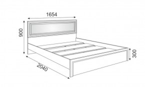 Кровать 1.6 Беатрис М09 с мягкой спинкой и настилом (дуб млечный) в Асбесте - asbest.ok-mebel.com | фото 2