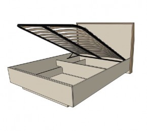 Кровать с основанием с ПМ и местом для хранения (1600) в Асбесте - asbest.ok-mebel.com | фото 2