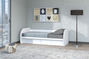 Кровать Сказка с ПМ 900 (Белый текстурный) в Асбесте - asbest.ok-mebel.com | фото