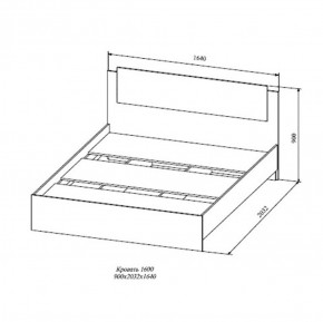 СОФИ СКР1600.1 Кровать 1600 в Асбесте - asbest.ok-mebel.com | фото 2