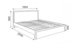 Кровать 1.6 Беатрис М07 Стандарт с ортопедическим основанием (дуб млечный) в Асбесте - asbest.ok-mebel.com | фото 2