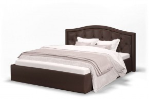 Кровать Стелла 1200 + Основание (Лесмо brown) коричневый в Асбесте - asbest.ok-mebel.com | фото