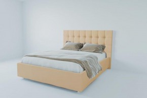 Кровать Венеция без основания 1400 (экокожа бежевая) в Асбесте - asbest.ok-mebel.com | фото