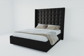 Кровать Венеция ЛЮКС с ПМ 1800 (экокожа кольт ч) в Асбесте - asbest.ok-mebel.com | фото