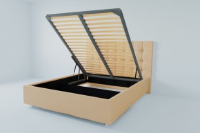 Кровать Венеция с ПМ 1800 (экокожа бежевая) в Асбесте - asbest.ok-mebel.com | фото