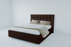 Кровать Венеция с ПМ 900 (экокожа коричневая) в Асбесте - asbest.ok-mebel.com | фото 2