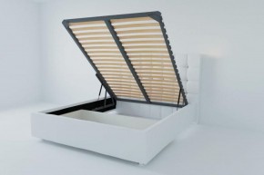 Кровать Венеция с ПМ 1600 (экокожа белая) в Асбесте - asbest.ok-mebel.com | фото