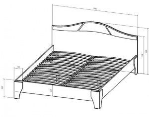 Кровать 1600 Верона в Асбесте - asbest.ok-mebel.com | фото 2