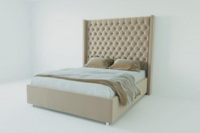 Кровать Версаль ЛЮКС без основания 900 (велюр светло-серый) в Асбесте - asbest.ok-mebel.com | фото