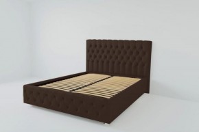 Кровать Версаль с ортопедическим основанием 800 (экокожа коричневая) в Асбесте - asbest.ok-mebel.com | фото 3