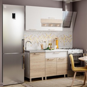 Кухня Айсбери 1.2 м (Белый/Дуб Сонома) в Асбесте - asbest.ok-mebel.com | фото