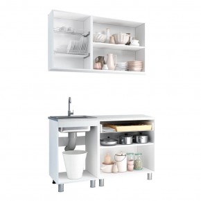 Кухня Айсбери 1.2 м (Белый/Дуб Сонома) в Асбесте - asbest.ok-mebel.com | фото 2