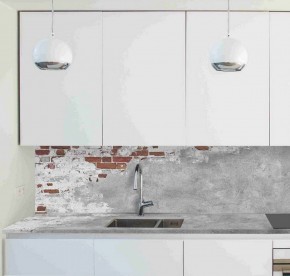 Кухонный фартук со столешницей (А-01) в едином стиле (3050 мм) в Асбесте - asbest.ok-mebel.com | фото