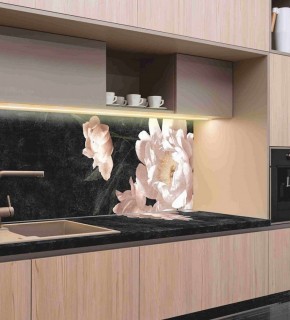 Кухонный фартук со столешницей (А-05) в едином стиле (3050 мм) в Асбесте - asbest.ok-mebel.com | фото