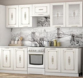 Кухонный гарнитур 2.2 м "Велес" (белый/сандал белый) в Асбесте - asbest.ok-mebel.com | фото 1