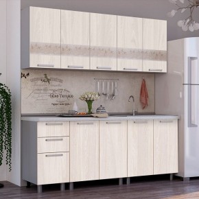 Кухонный гарнитур Амели 2.0 (ясень белый/белый) в Асбесте - asbest.ok-mebel.com | фото
