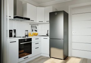 Кухонный гарнитур Белый Глянец 2200*1000 (Стол. 26мм) в Асбесте - asbest.ok-mebel.com | фото