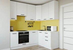 Кухонный гарнитур Белый Глянец 2200*1600 h950 (Стол. 26мм) в Асбесте - asbest.ok-mebel.com | фото
