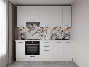 Кухонный гарнитур Белый Глянец 2400 h950 (Стол. 26мм) в Асбесте - asbest.ok-mebel.com | фото