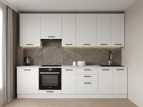 Кухонный гарнитур Белый Глянец 3000 h950 (Стол. 26мм) в Асбесте - asbest.ok-mebel.com | фото