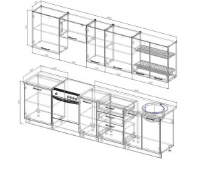 Кухонный гарнитур Демо 3000 (Стол. 26мм) в Асбесте - asbest.ok-mebel.com | фото 2