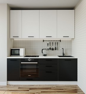 Кухонный гарнитур Графика 2200 (Стол. 26мм) в Асбесте - asbest.ok-mebel.com | фото
