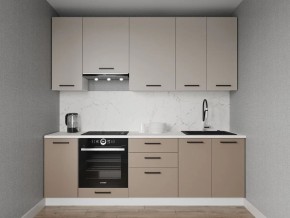 Кухонный гарнитур Каппучино 2400 h950 (Стол. 26мм) в Асбесте - asbest.ok-mebel.com | фото