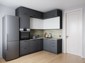 Кухонный гарнитур Меренга 2200*1700 (Стол. 38мм) в Асбесте - asbest.ok-mebel.com | фото