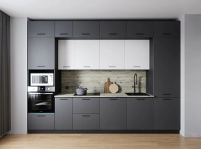 Кухонный гарнитур Меренга 3400 (Стол. 26мм) в Асбесте - asbest.ok-mebel.com | фото
