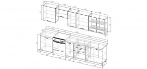 Кухонный гарнитур Ниагара 3000 (Стол. 26мм) в Асбесте - asbest.ok-mebel.com | фото 2