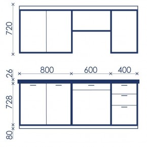 Кухонный гарнитур Ольвия-6 (1.8м) в Асбесте - asbest.ok-mebel.com | фото 4