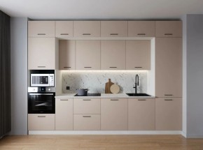 Кухонный гарнитур Шампань 3400 (Стол. 38мм) в Асбесте - asbest.ok-mebel.com | фото