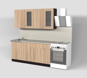 Кухня Симона Демо 1700 (Венга/Дуб Сонома) в Асбесте - asbest.ok-mebel.com | фото