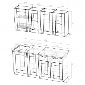 Кухня Симона Демо 1700 (Венга/Дуб Сонома) в Асбесте - asbest.ok-mebel.com | фото 2