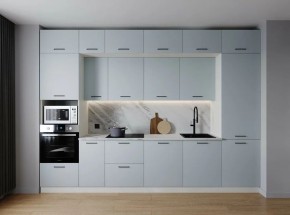 Кухонный гарнитур Смоки 3400 (Стол. 26мм) в Асбесте - asbest.ok-mebel.com | фото