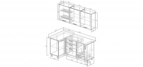 Кухонный гарнитур Старое Дерево 1000*1800 (Стол. 38мм) в Асбесте - asbest.ok-mebel.com | фото 2