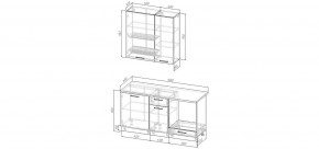 Кухонный гарнитур Старое Дерево 1600 h950 (Стол. 38мм) в Асбесте - asbest.ok-mebel.com | фото 2