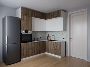 Кухонный гарнитур Старое Дерево 2200*1700 (Стол. 38мм) в Асбесте - asbest.ok-mebel.com | фото