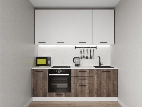 Кухонный гарнитур Старое Дерево 2200 h950 (Стол. 38мм) в Асбесте - asbest.ok-mebel.com | фото