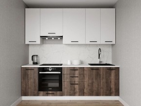 Кухонный гарнитур Старое Дерево 2400 h950 (Стол. 26мм) в Асбесте - asbest.ok-mebel.com | фото