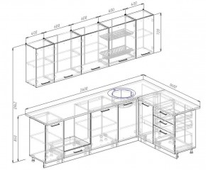 Кухонный гарнитур угловой Демо 2600х1600 (Стол. 26мм) в Асбесте - asbest.ok-mebel.com | фото 2