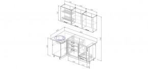 Кухонный гарнитур угловой Капри 1000*1800 (Стол. 38мм) в Асбесте - asbest.ok-mebel.com | фото 2