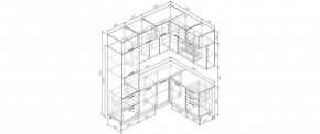 Кухонный гарнитур угловой Крафт 2200*1700 (Стол. 38мм) в Асбесте - asbest.ok-mebel.com | фото
