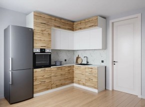 Кухонный гарнитур угловой Лада 2200*1700 (Стол. 26мм) в Асбесте - asbest.ok-mebel.com | фото