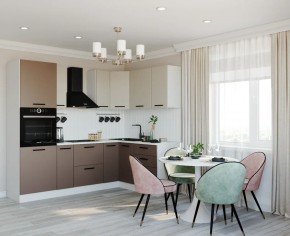 Кухонный гарнитур угловой Латте 2400х1600 (Стол. 38мм) в Асбесте - asbest.ok-mebel.com | фото